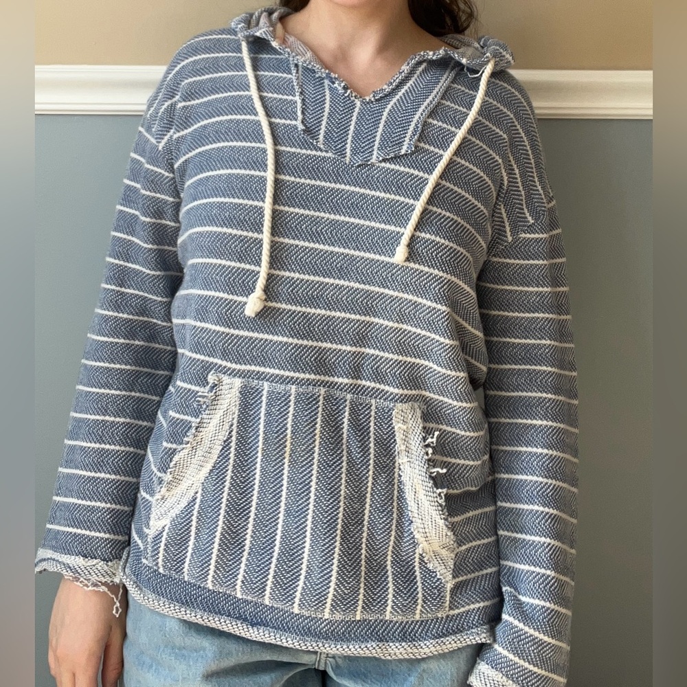 Ocean Drive Gray Oversized Long Sleeve Hoodie
